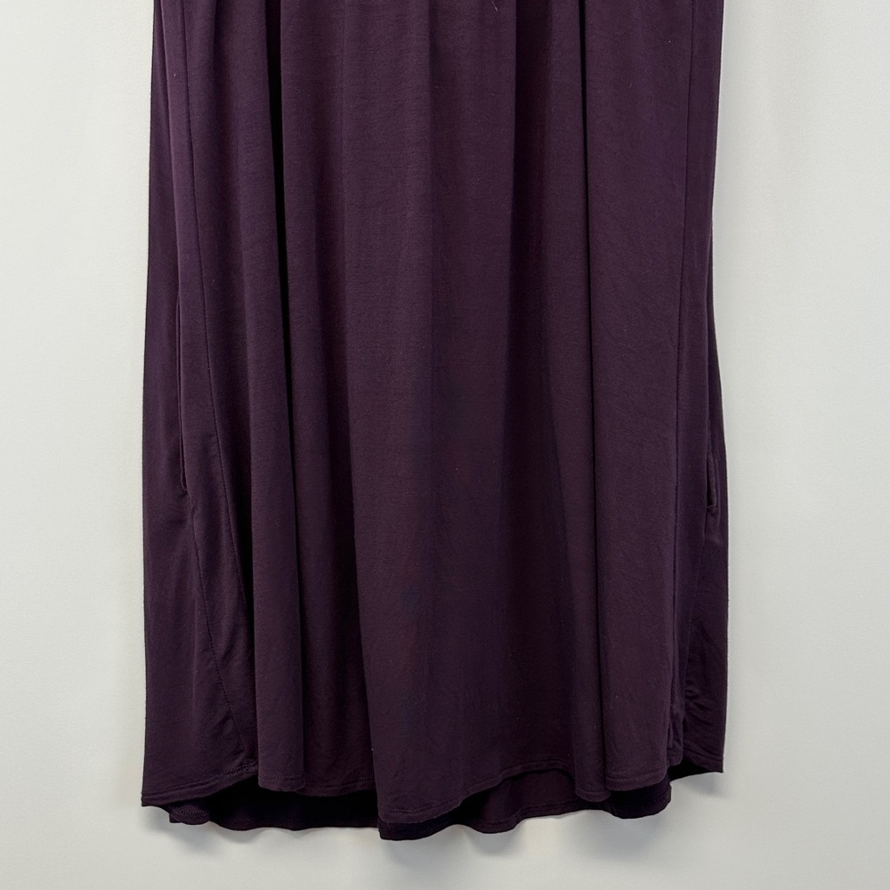 Shebird Plum Tunic Tank Dress M/L Built In Bra Sleeveless Stretch Lounge Travel - Picture 8 of 8